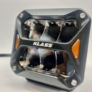 4″ KLASS 8000 LM Super Bright with DRL Led Flush Mount Pods Driving Fog LED Work Flood Offroad Light (ORL0015)