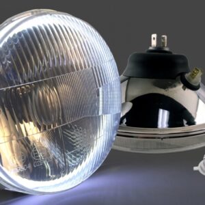 CLASSIC 7" SWITCHBACK HALO LED HEADLIGHT KIT WITH LED DRL CITY LIGHT PART # 01-1189-LBIO