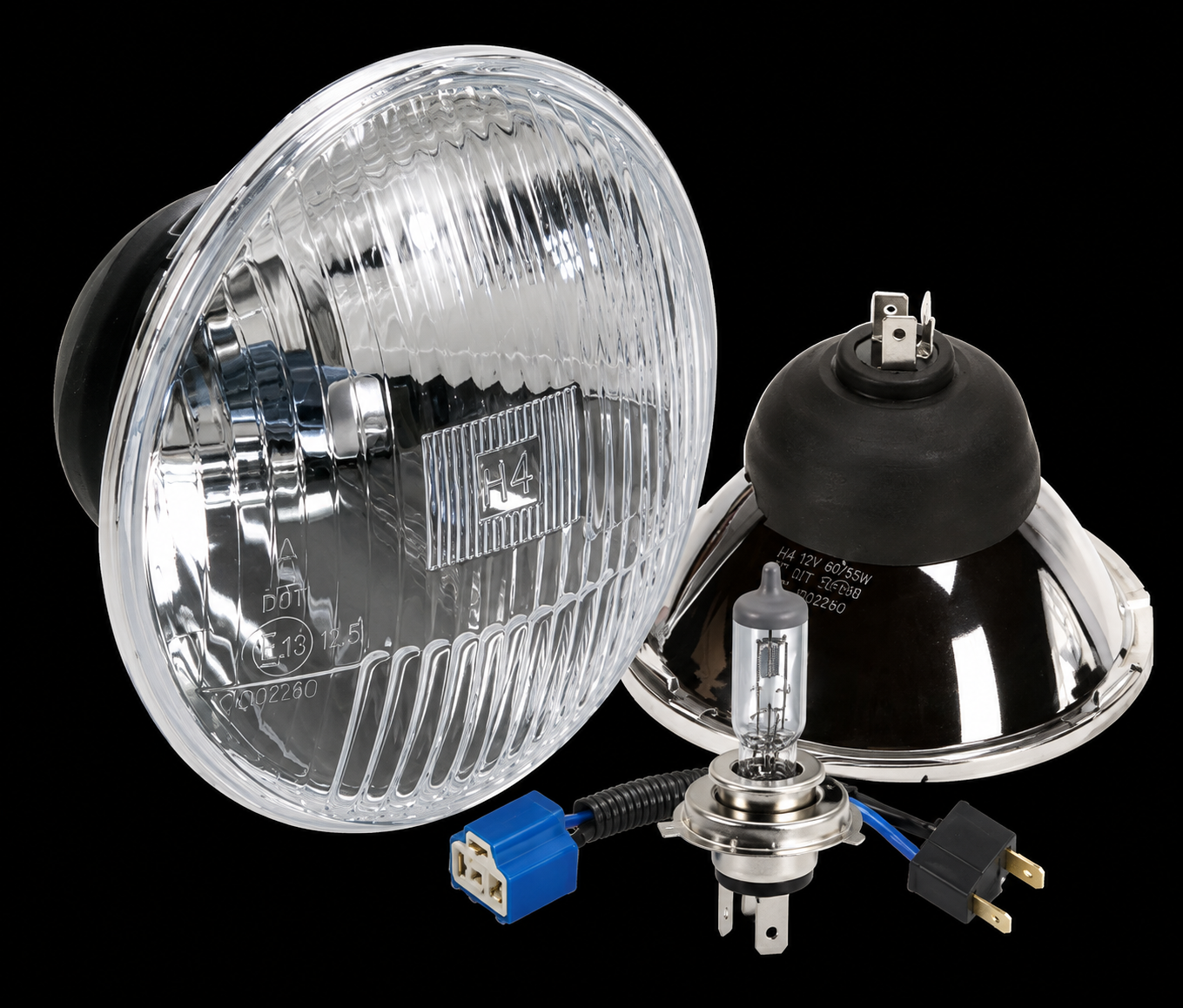 DELTA CLASSIC 5-3/4" HIGH BEAM HALOGEN HEADLIGHT KIT PART# 01-1129-50