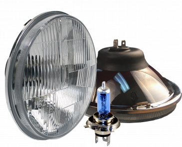 Deltas Classic 7" Universal Hi/Lo Halo Xenon Headlight Kit PART#-01-1149-50XH - Image 2