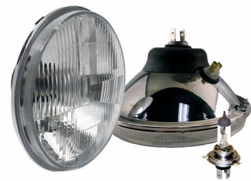 DELTA UNIVERSAL 7-INCH HALOGEN HEADLIGHT KIT WITH CITY LIGHTS PART#01-1159-50 - Image 2
