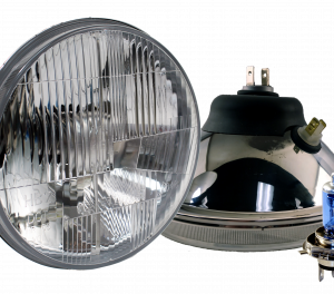 DELTA UNIVERSAL 7-INCH XENON HEADLIGHT KIT WITH WHITE LED DRL PART#01-1159-50XW