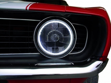 DELTA UNIVERSAL 7-INCH XENON HALO HEADLIGHT KIT WITH AMBER LED BLINKERS PART#01-1159-50XH - Image 4